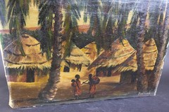 Paul Mvutu South Africa Oil canvas, signed 39x50cm unframed