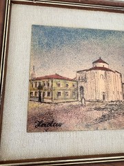 Marija Kalajzic Signed Enamel on Copper Framed Miniature Landscape Artwork
