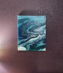 Hand Painted- Acrylic Flow Painting- Expressive Abstract Painting On Canvas 1:1