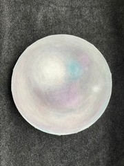 „Pērle“ (Pearl) Painting Acrylic on canvas 15cm diameter | 6in