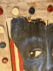 Leadbelly Painting bought from Folk Art Cafe in Los Angeles when they renovated.