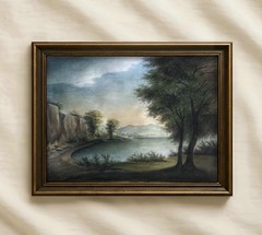 watercolor vintage mastercopy painting 8.9х8 İnc