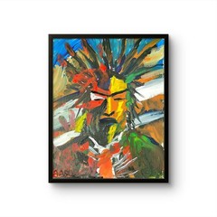 Chief Unique Abstract Expressionism Wall Art Canvas Board 11×14
