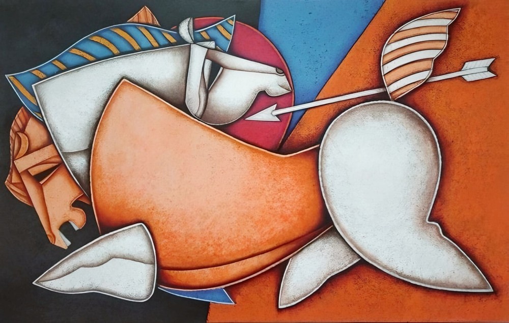 Hunt | Handmade Painting | Cotton Canvas | Acrylic Color