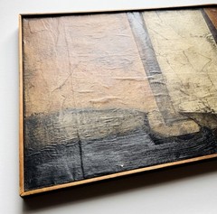 Early Antonio Segui Abstract Mixed Media Painting 1960 Argentina Modernism MCM