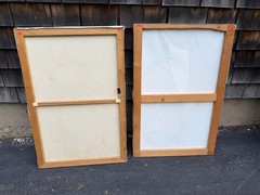 Rare Pair Large Orig. Paintings after Patrick Nagel AC Will MCM Art Deco Fashion