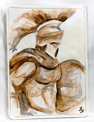 Miniature Fine Art Study- Watercolor on Paper- Signed Original
