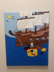 Spongebob Pirate Painting