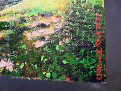 Original Oil Painting Arseni – SPRING FLOWERING 12″x8″ Impressionist Garden Art