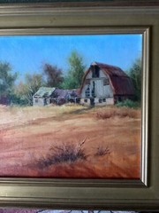 Carol Lee Thompson Rural Landscape Oil Painting “Tilgman Treasure” Framed