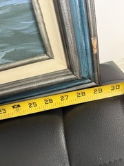 Vintage Oil Painting Sailing Ships Seascape 20×24 Framed Nautical Wall Art