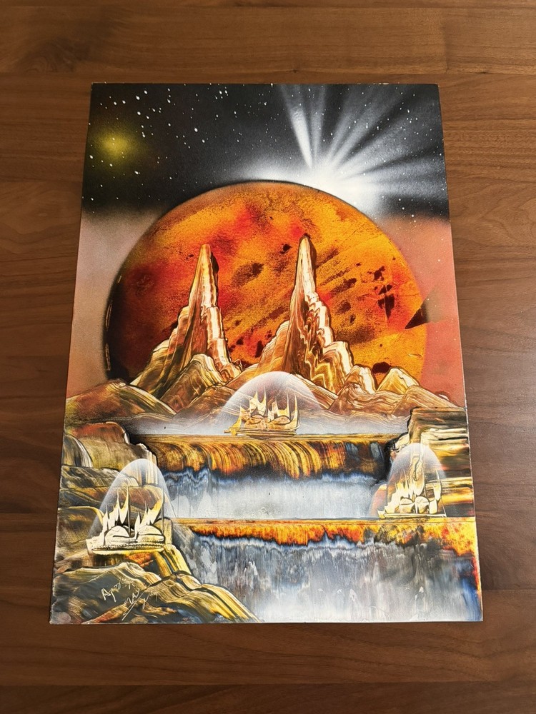 Vintage Spray Paint Street Art (signed) 20”x14”