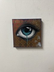 Blue Eye Drip Original Painting Tattoo Art graffiti Art Street Art
