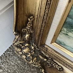 ROBERT WOOD OIL on CANVAS Beautifully Mounted in Museum Grade Frame 24×36