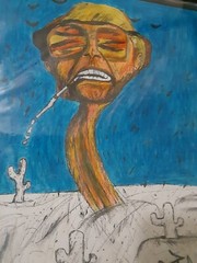 Fear and Loathing in Las Vegas (Johnny Depp) original caricature art by R. Tudor