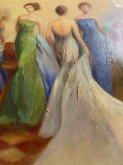 I vidovic(Mlinar): Spring Sonata, original Oil On Canvas Size 40 X 40 ￼signed