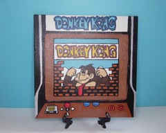 Donkey Kong Arcade Game 8×8 Flat Canvas Painting