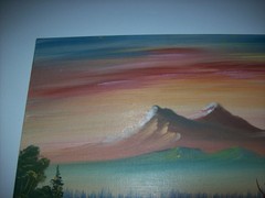 Vintage Original Oil Painting, by LEO SPOTTED ELK, South Dakota, Native American