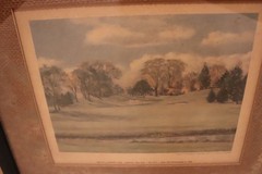Oak Hill Country Club Framed Oil Painting 1956 by Ralph Reynolds for MacGregor