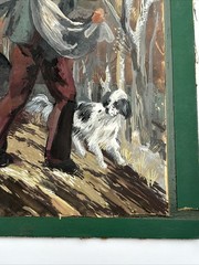 ANTIQUE WPA ERA PAINTING PORTRAIT FARM FARMERS FARMING LISTED FAMOUS ALEXANDER
