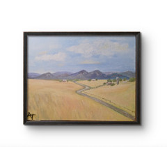 Original Hand Painted 8×10 Memorial Fields Impressionist Acrylic Panel Art…