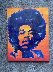 JIMI HENDRIX ORIGINAL PAINTING -Sold By Artist