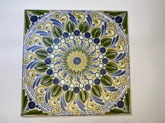 12” x 12” Mother Of Pearl Mandala Canvas – By JaDeL (contains Error)