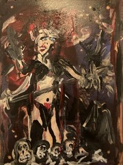 Goblin Queen In 4×6 Frame By Artist RAC Abstract Art As Pictured