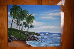 Hawaii Island Oil Painting Original Maui Coast Artist Signed Sold One of a Kind