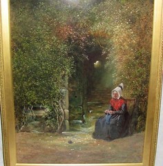 Antique Scottish Gouache Watercolor Painting Robert Frier 19th Century