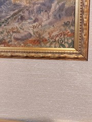 1871 William Longmire (1841-1914) Plexiglas/COA/Signed/Dated Original WC 21×25.5