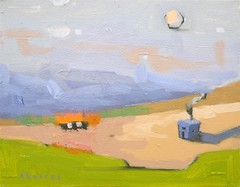Contemporary Landscape Oil Painting Unique OOAK Canvas 11×14 Aldo Cherres Art