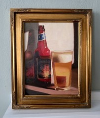 Original Oil Painting Still life. 9×12 with gold frame