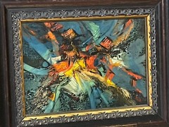 Heinie Hartwig abstract style of Leonardo Nierman