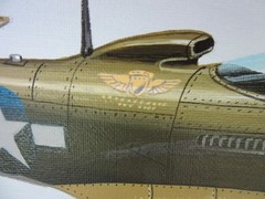 Raymond Waddey Painting on Canvas of USA and USSR P-63A Kingcobra WWII, 16″x20″