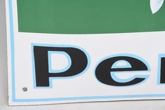 PERSIL curved enamel sign, 39 x 59 cm, enamel advertisement for Persil …