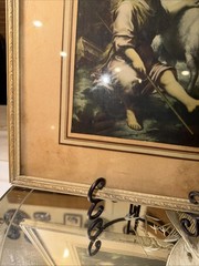 VTG Painting The Good Shepherd Bartolome Esteban Murillo Boy Jesus Lamb Copy