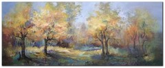 Up Country in Autumn by Hale Gallery-Wrapped Canvas Giclee Art (10 in x 25 in)