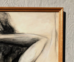 MY DANCE PARTNER–an Original Painting: Pen, Ink, Watercolor. Well Framed, MINT.