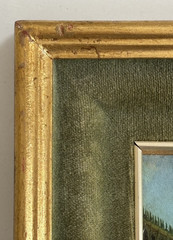 Antique Miniature Oil On Copper Painting Signed DEYER P. San Marco Venice Italy