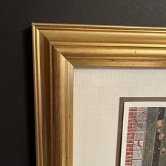 Emmett Kelly Christmas Carol Lithograph Signed Print Leighton Jones Framed Clown