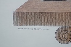 2 Henry Moses Neoclassical Greek Etruscan Pottery Urn Engraving Prints 28″