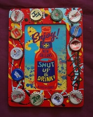 BE NICE OR LEAVE Shut up and DRINK New Orleans Louisiana Folk Art by DR. BOB