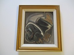 VINTAGE ANTIQUE RUSSIAN FRENCH WW2 EXPRESSIONIST ABSTRACT MODERNISM SURREALIST