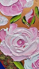 Heart 3D Original Deco Panel Gift for Her, Volumetric Painting Wall Art Handmade