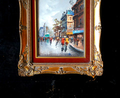 Antonio DeVity Impressionist Oil Painting Framed & Signed ~ Original (15″ x 13″)