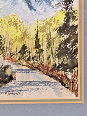 Pair Of Ann Sproul Watercolor Paintings Framed 11″ x 13″ Southwestern Scene