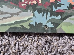 2 Vintage 1956 Swan in River Waterall Paint by Number Paintings 12″ x 16″
