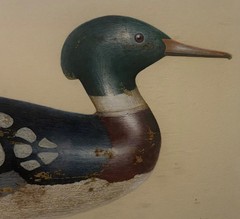 Original Bob Piscatori ‚RED BREASTED MERGANSER Benjamin Smith DECOY‘ Painting