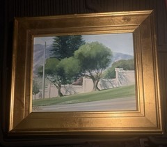 Impressionist Landscape Oil Painting Signed By R. Barnes